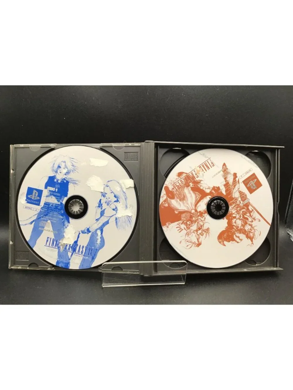 Final Fantasy IX PS1 4 Disc Complete Set Japan Import Water Damaged Manual